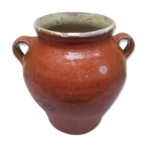 Ancien pot à graisse vernissé