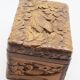 Carved wooden swan jewelry box