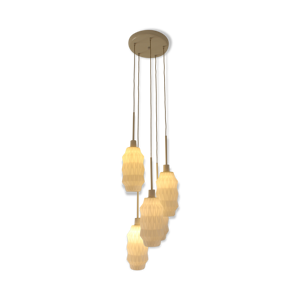 lustre en verre opalin