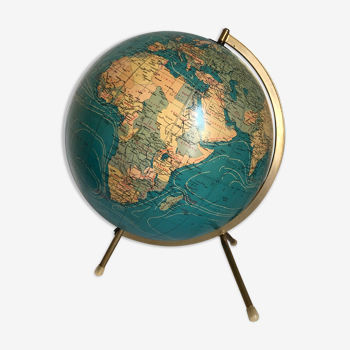 Earth globe PVC Taride 32cm vintage 1977