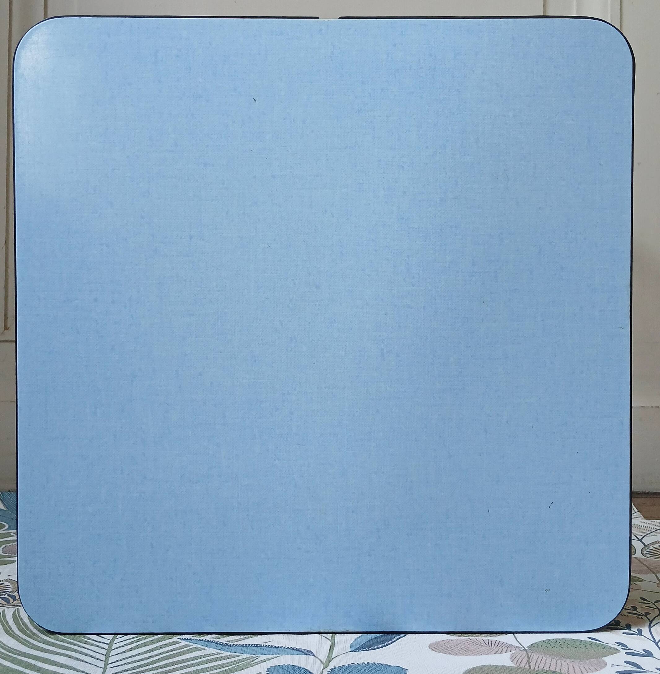 Formica blue & chrome stool 1960