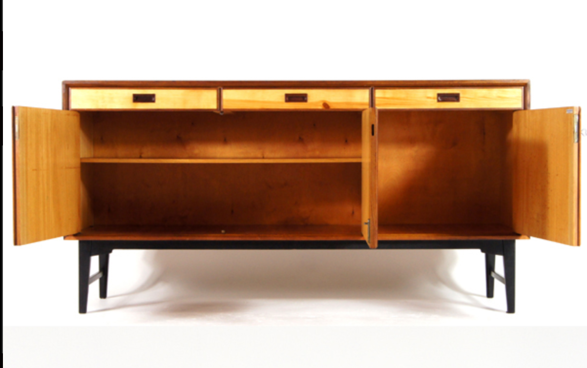 Retro vintage line in Danish teak 60s 70s modern Scandinavian