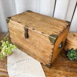 Raw wood tool box