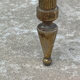 Neoclassical corner or corner seat, 3 levels in white tempered glass