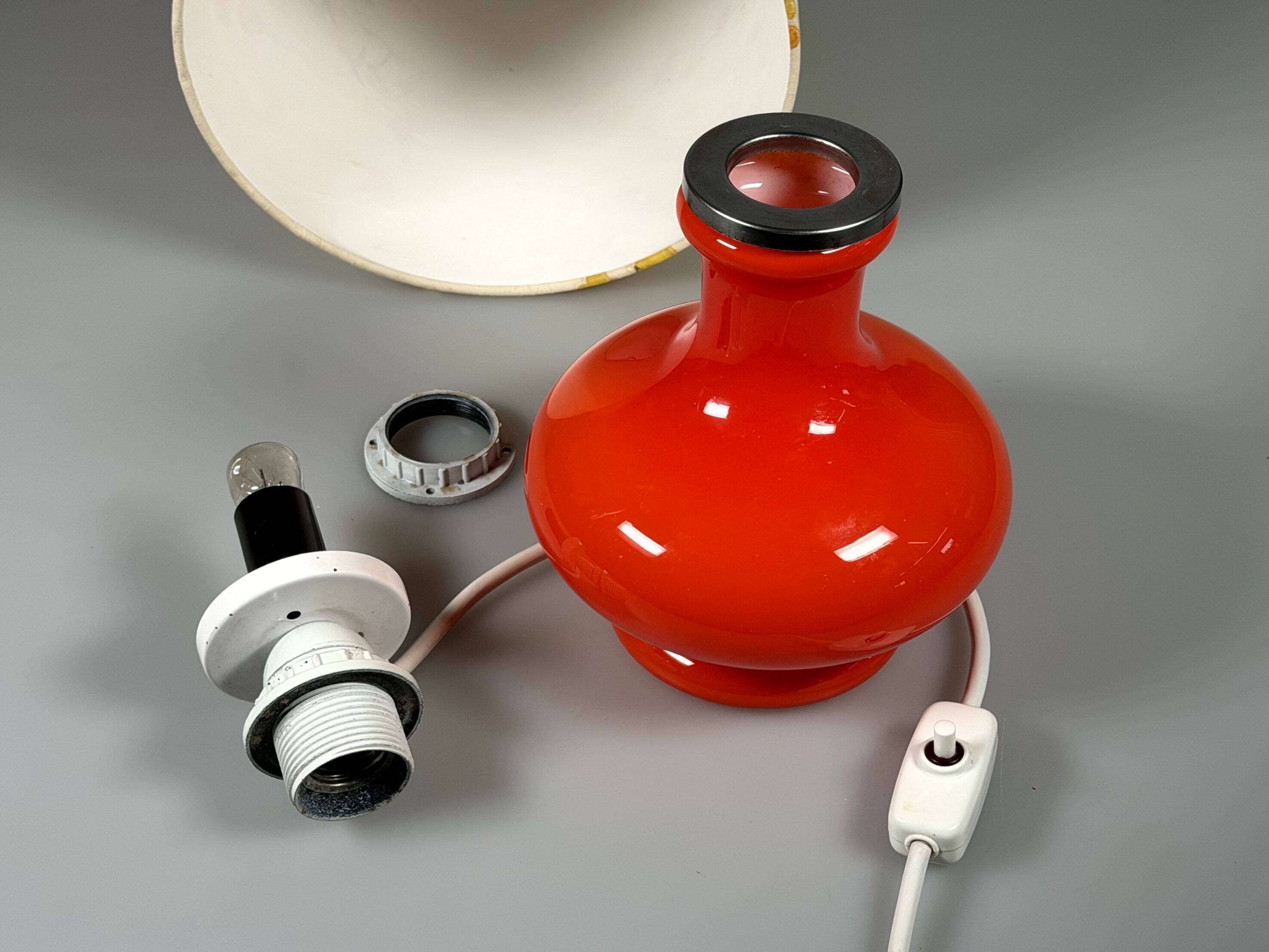 60s 70s Table Lamp Table Lamp Glass Mid Century Space Age Design