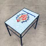 Vintage Mosaic Tile Side Table, Belgium, 1960s