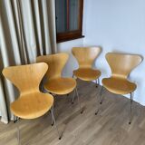 Set of 4 Serie 7 chairs (3107) by Arne Jacobsen / Fritz Hansen