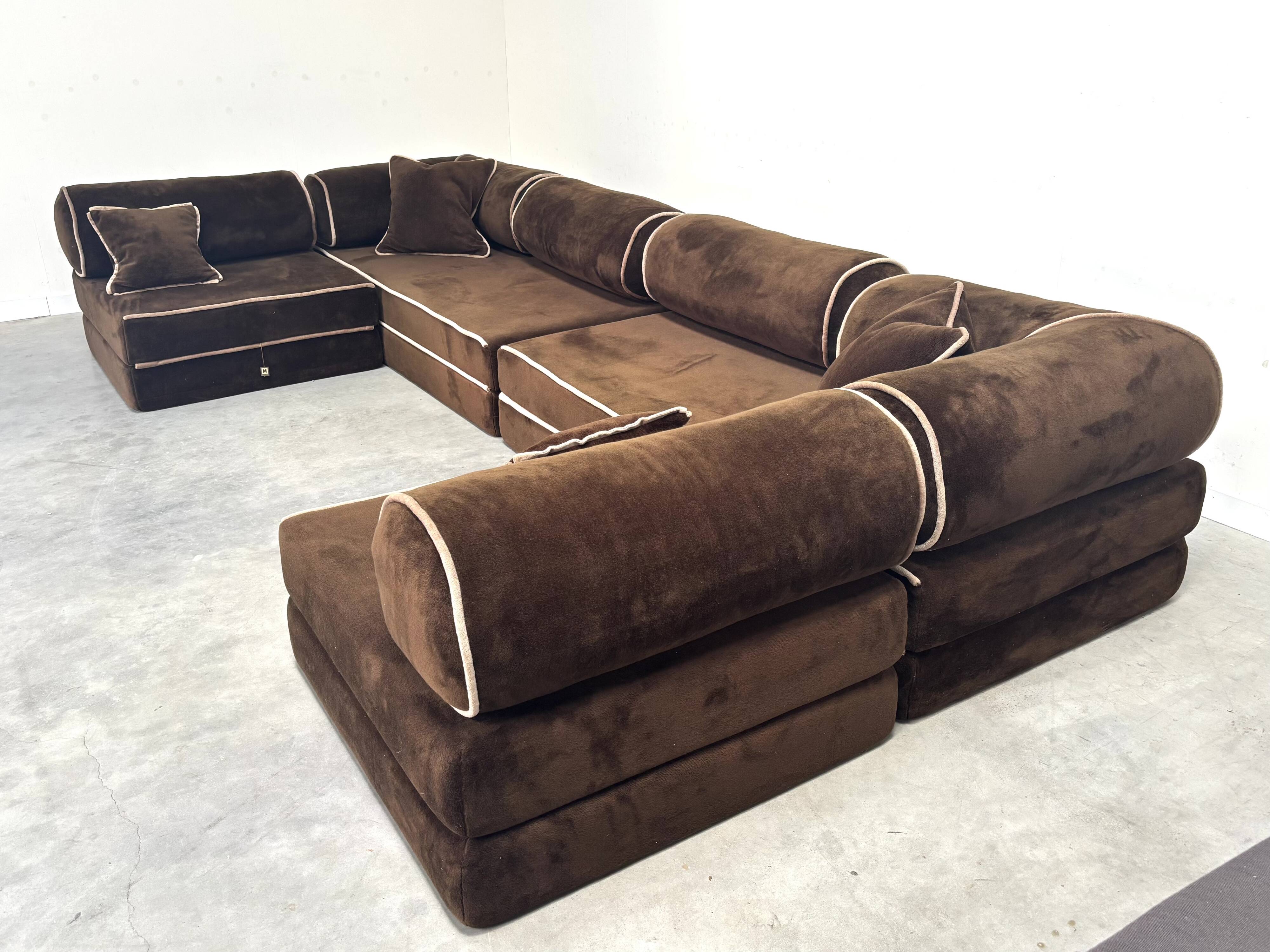 Ensemble de salon modulaire par RUF International, années 1970