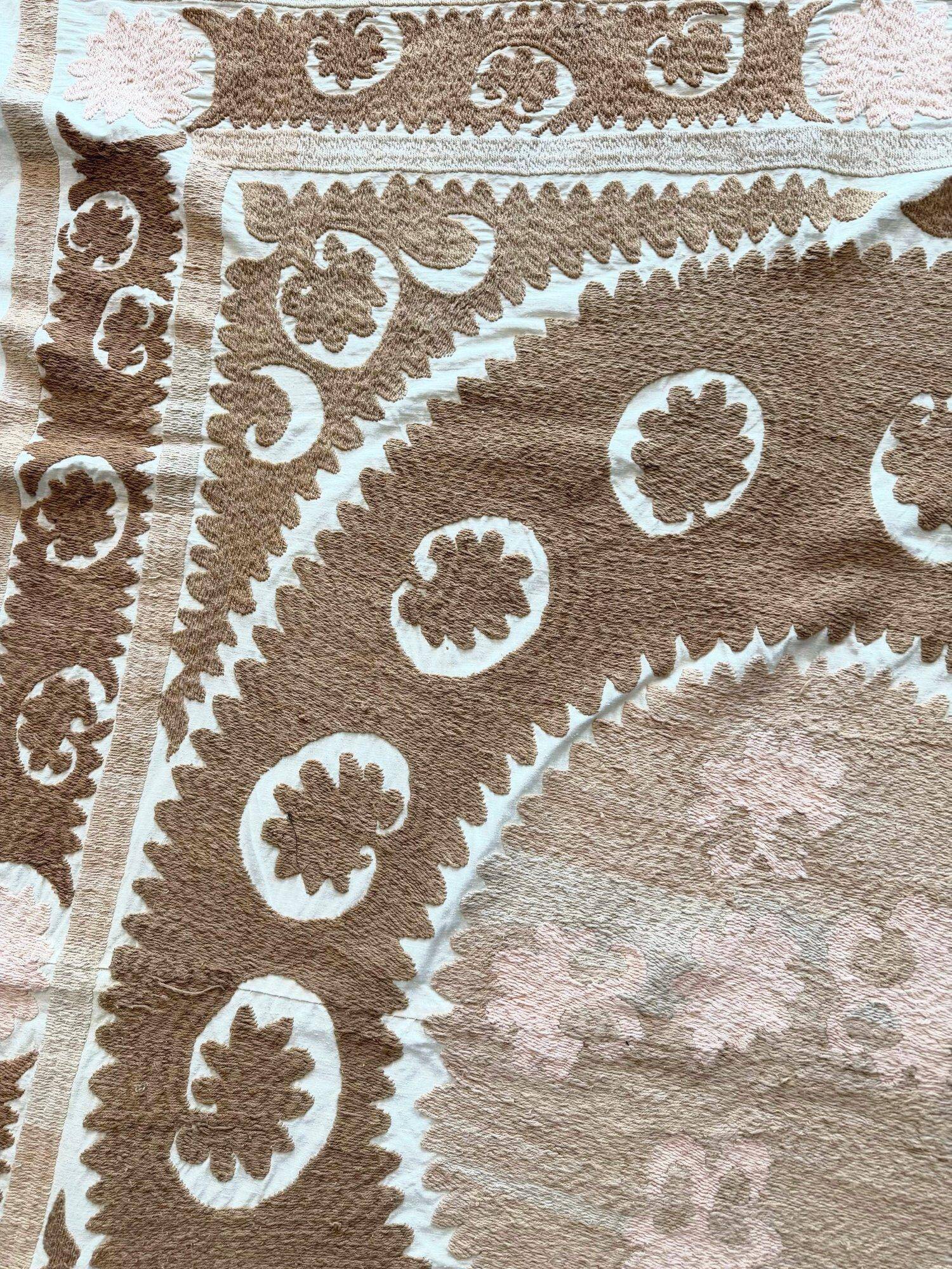 Vintage hand-embroidered tablecloth 153x154 cm