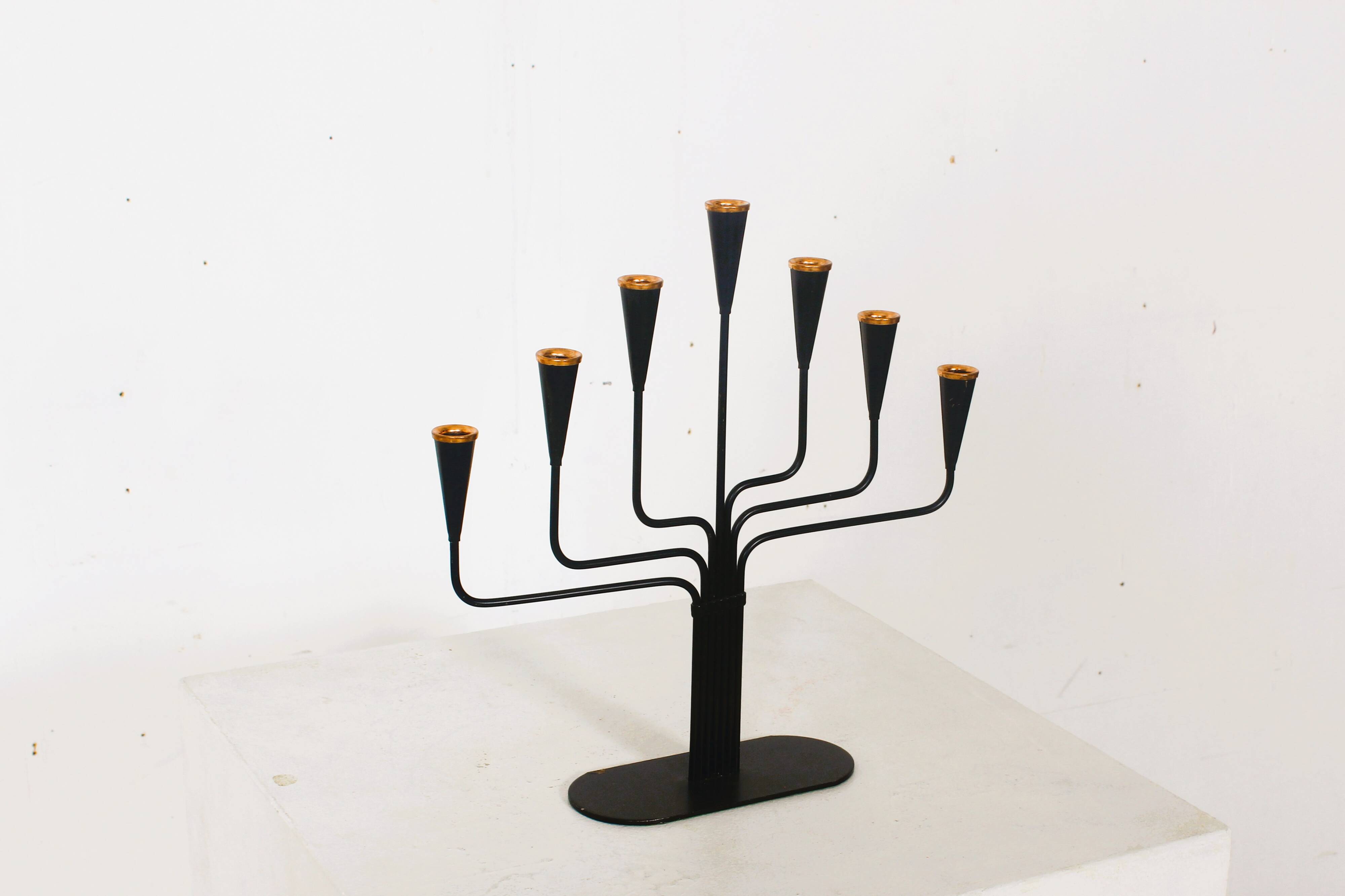 Set of 3 Mid-Century Candlesticks by Gunnar Ander for Ystad-Metall, 1910s