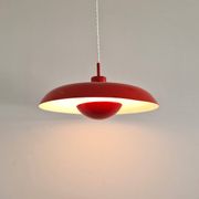 Red RA-40 pendant lamp by Piet Hein for Lyfa, Denmark 1960's