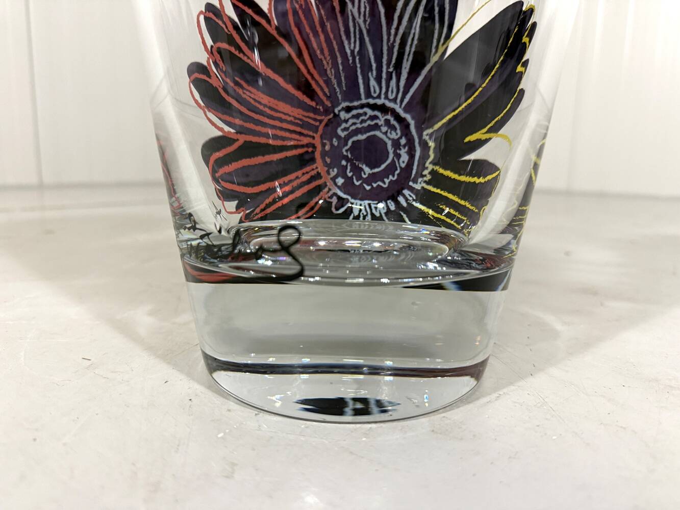 Andy Warhol glass vase Daisies for Rosenthal Germany 1980’s