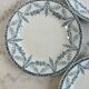 Set of 4 flat plates Creil and Montereau Labrador