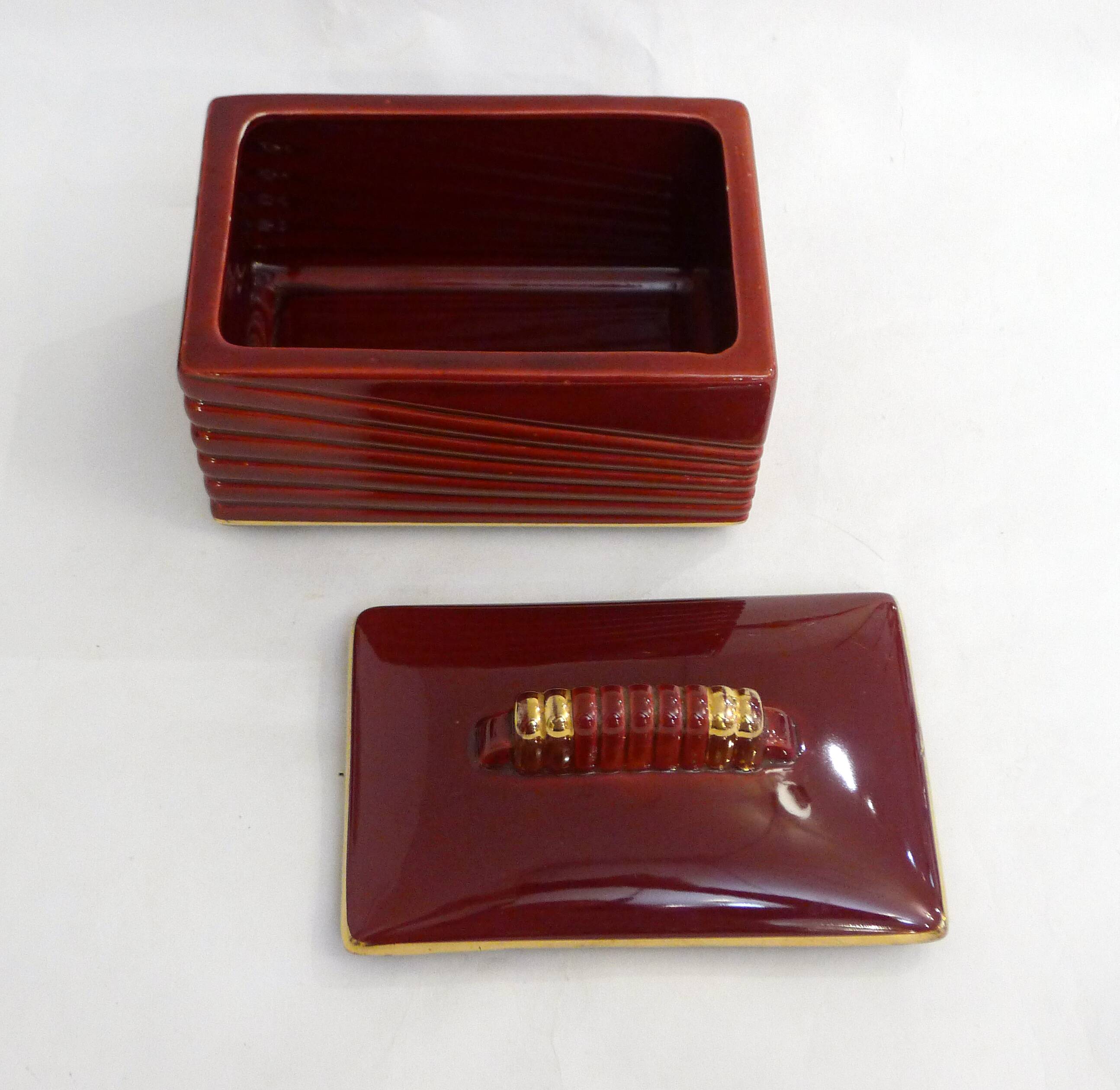 B. Letalle Art Deco Biscuit Box