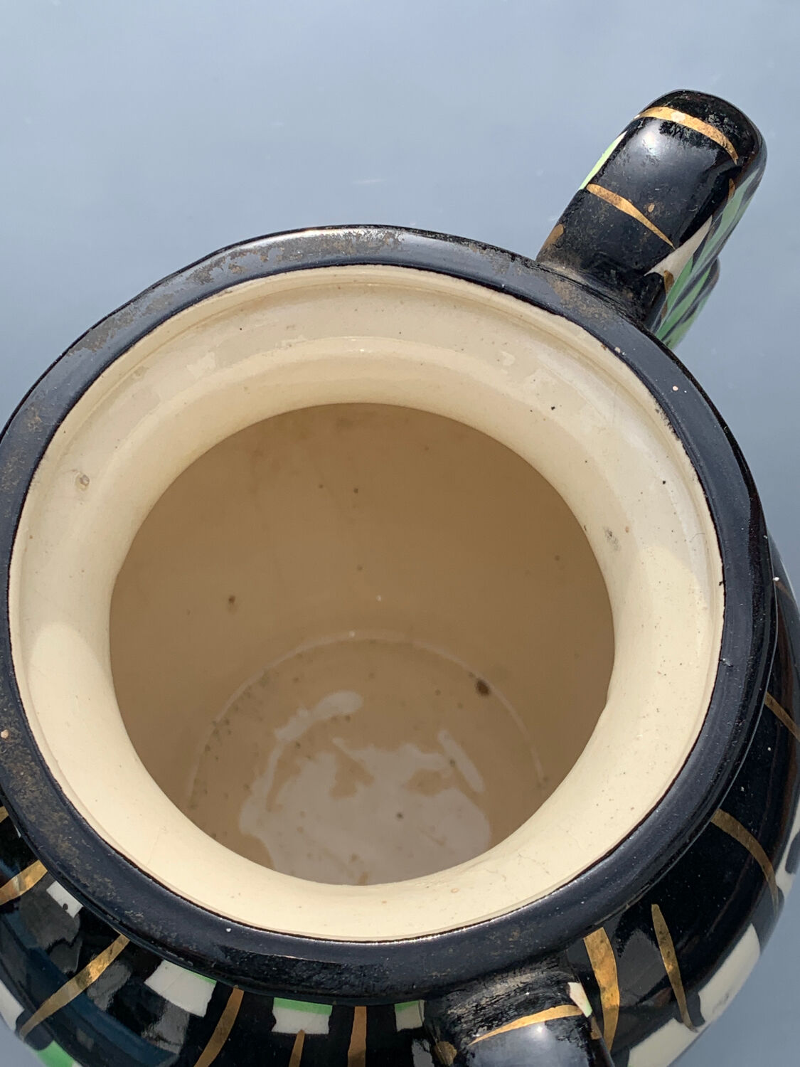 Pair of vases Vallauris decoration hand 561 signed