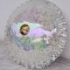 Vintage multicolour rainbow Murano glass ceiling light, 1970s