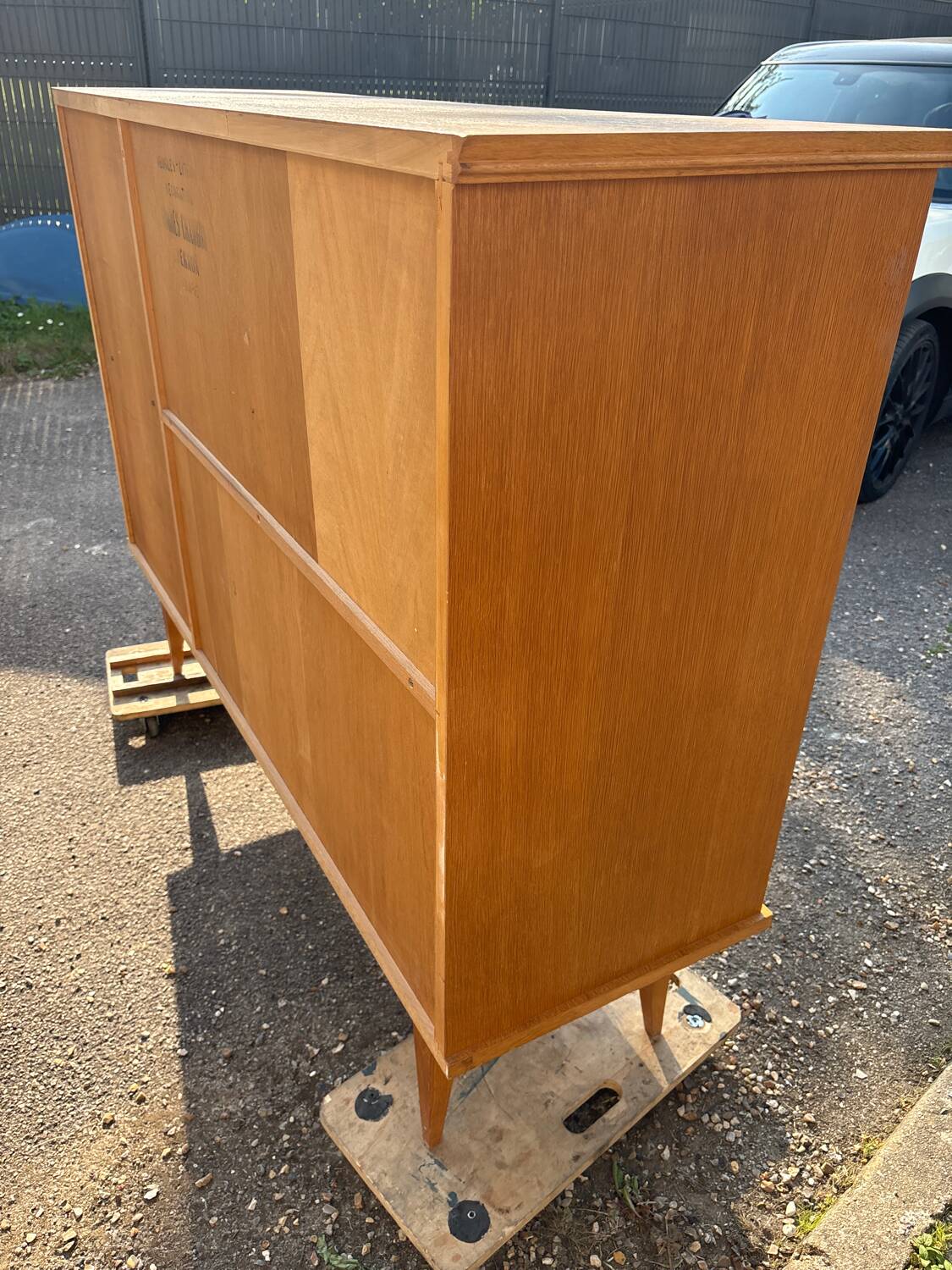 Vintage 60s sideboard with compass feet