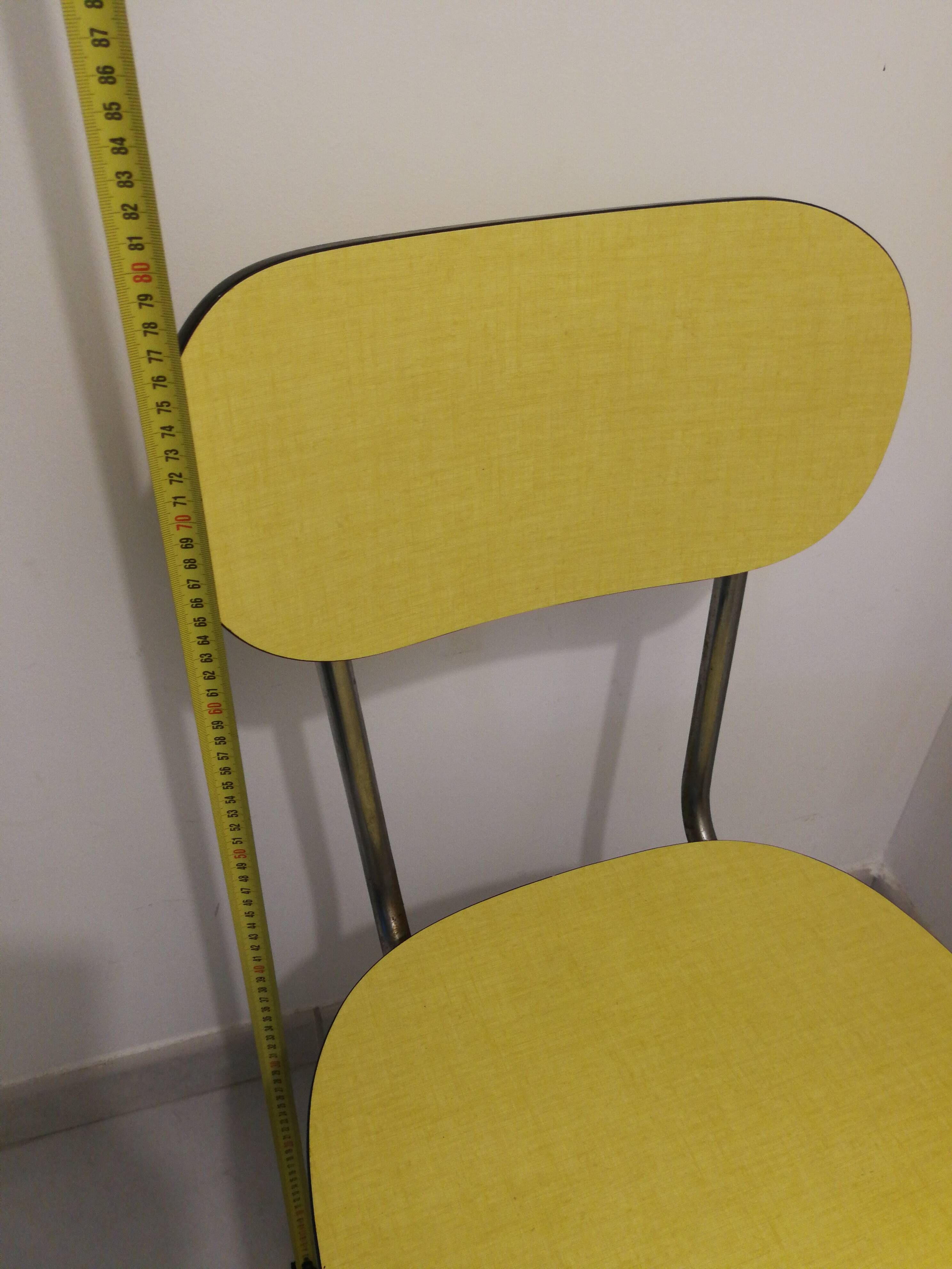 Vintage yellow Formica chair