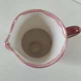 Henriot Quimper Camaïeu pink collection pitcher