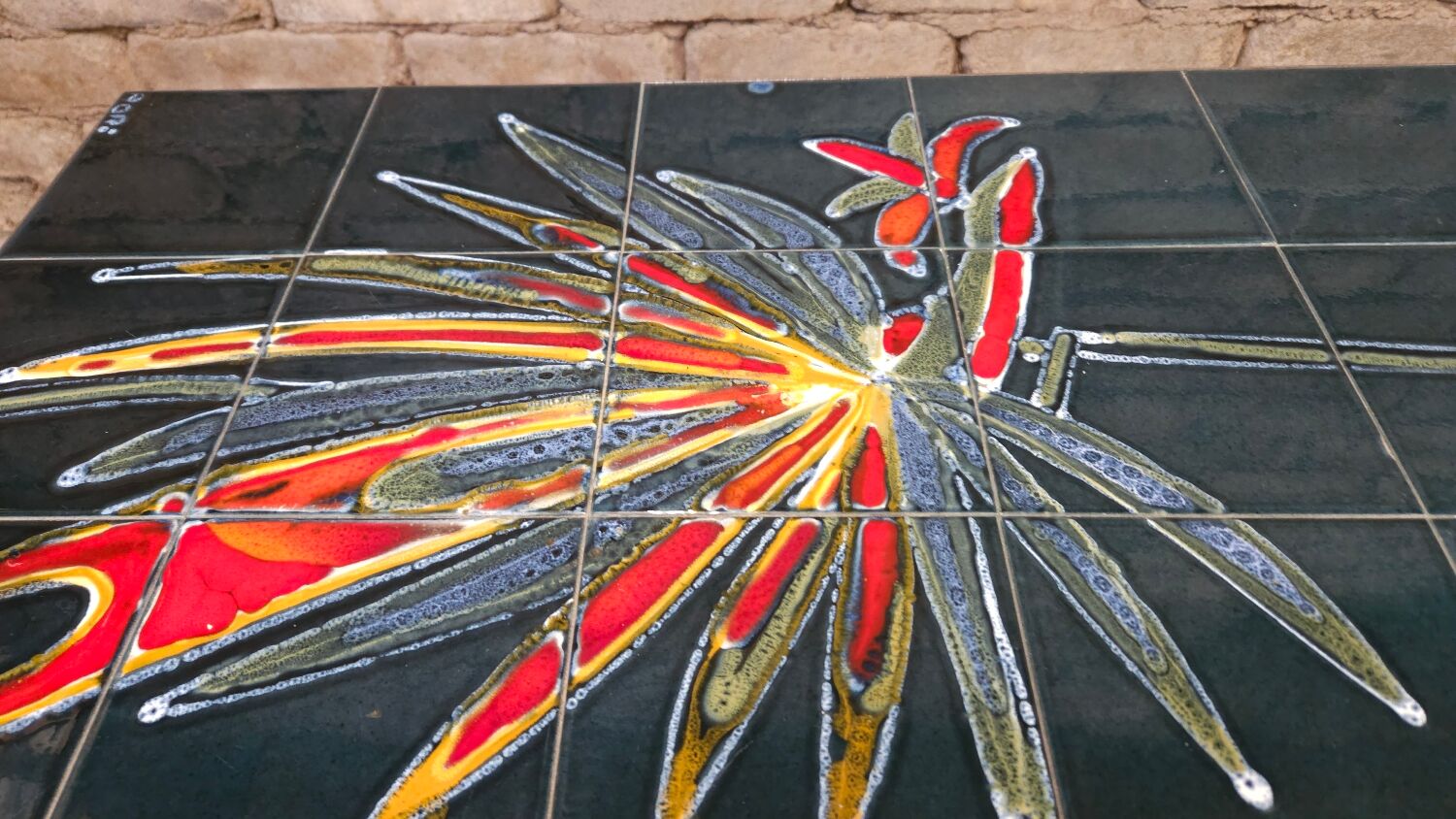 ADRI ceramic coffee table 1970