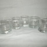 Lot 5 glasses martini advertising bistro