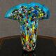 Large Murano glass vase with millefiori decoration.