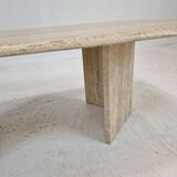 Italian travertine coffee table
