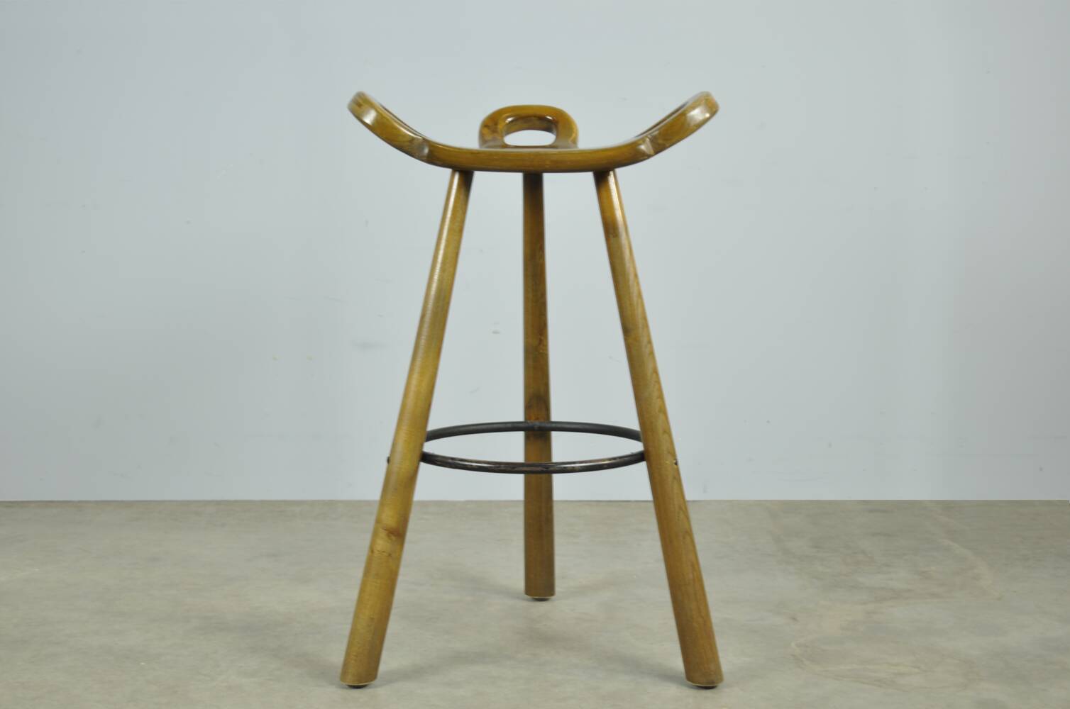 Special vintage brutalist SPANISH Marbella bar stools, 1970s Spain