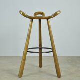 Special vintage brutalist SPANISH Marbella bar stools, 1970s Spain
