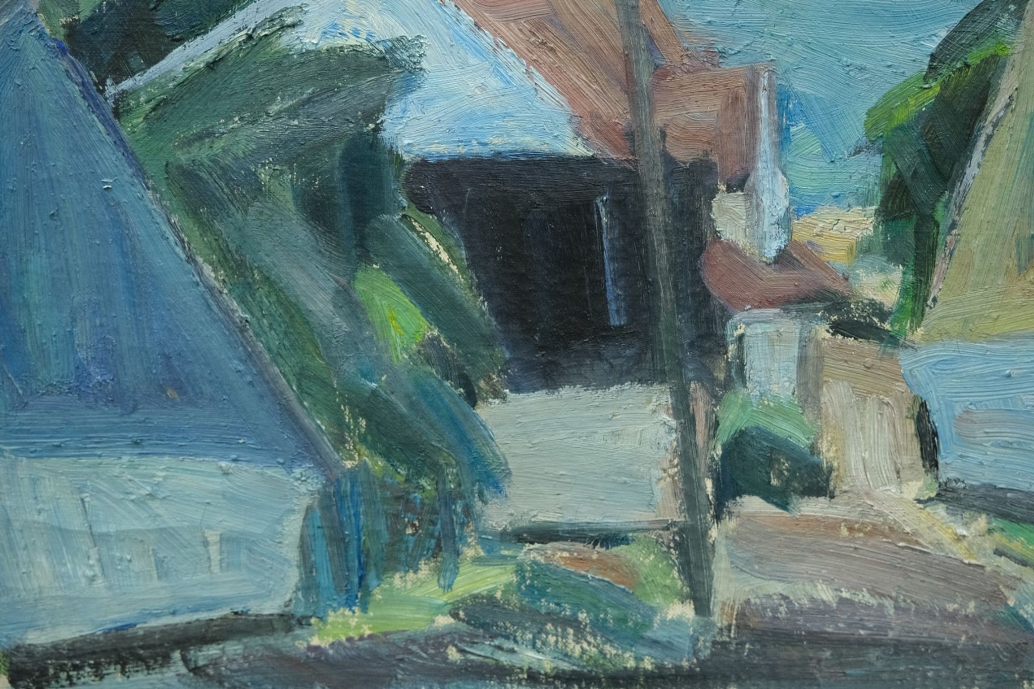 Carl Berndtsson, Swedish Modern Painting, 1960s, Oil on Canvas, Framed