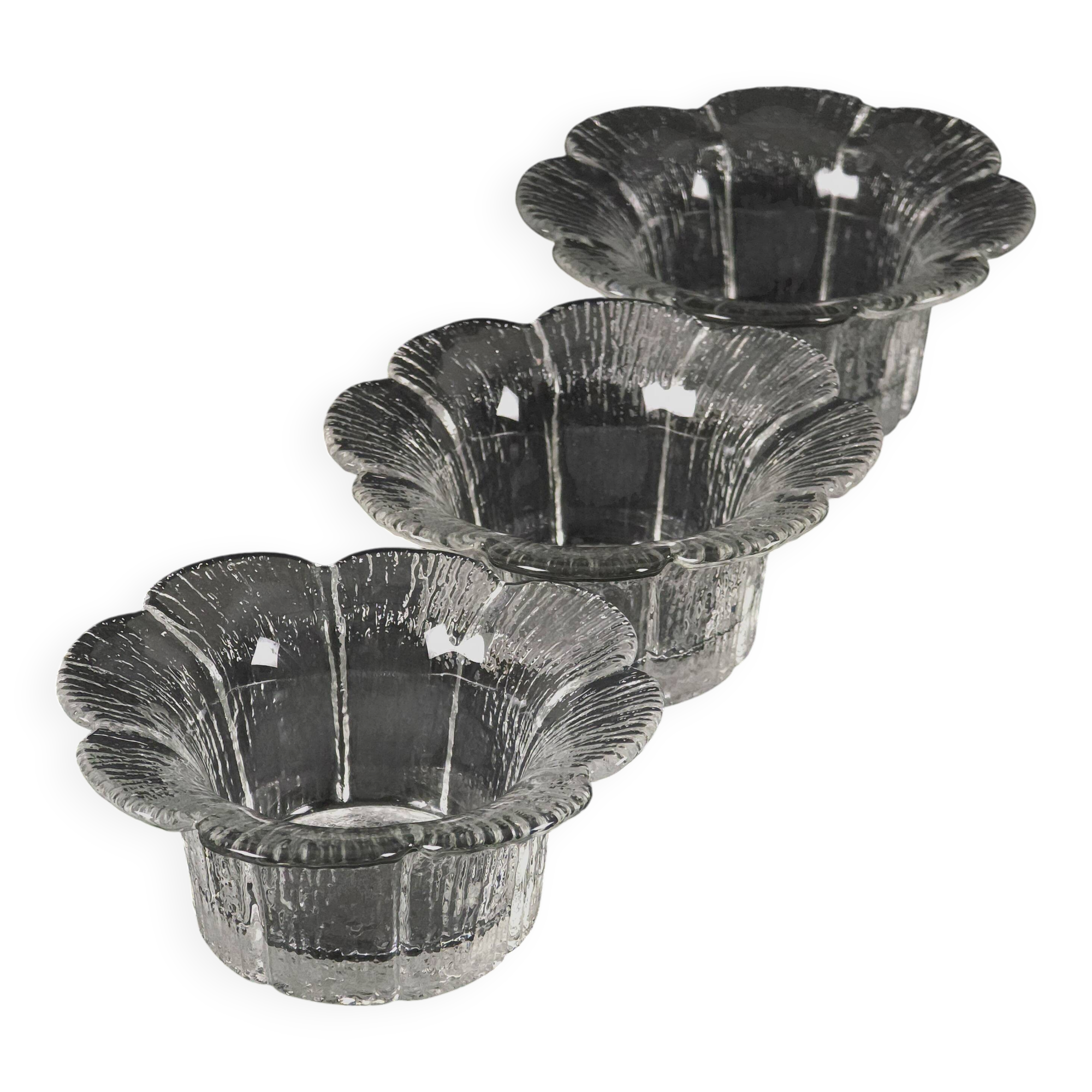 Vintage Mäntsälän Candle Holders Set By Pertti Kallioinen.