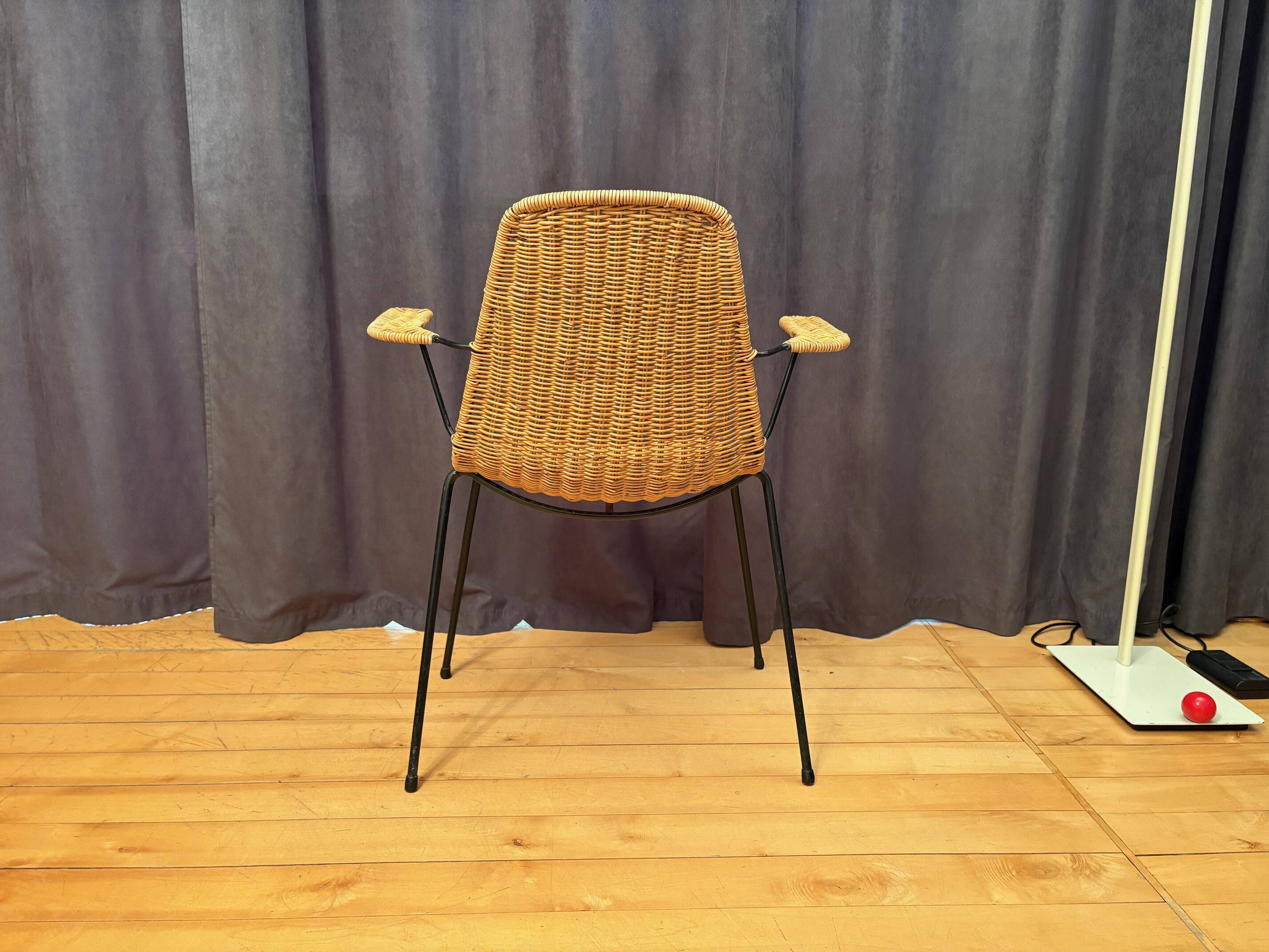 Chair with armrests designed by Gian Franco Legler, Italy, 1950s