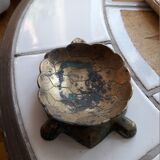 Vintage brass pocket tray in the shape of a turtle