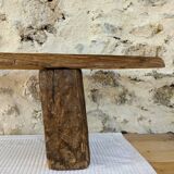 Console basse chêne brut