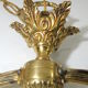Suspension bronze brass and opaline / vintage