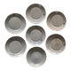 Set of seven flat plates in Johnson Bros English porcelain