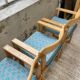 Set de 6 chaises chêne accoudoirs Ate Van Apeldoorn