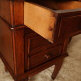 Pair of old walnut bedsides