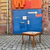 Coffee table teak tiles by Tue Poulsen for Haslev