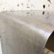 "Zig-zag" satin stainless steel shelf by Joelle Ferlande and François Monnet