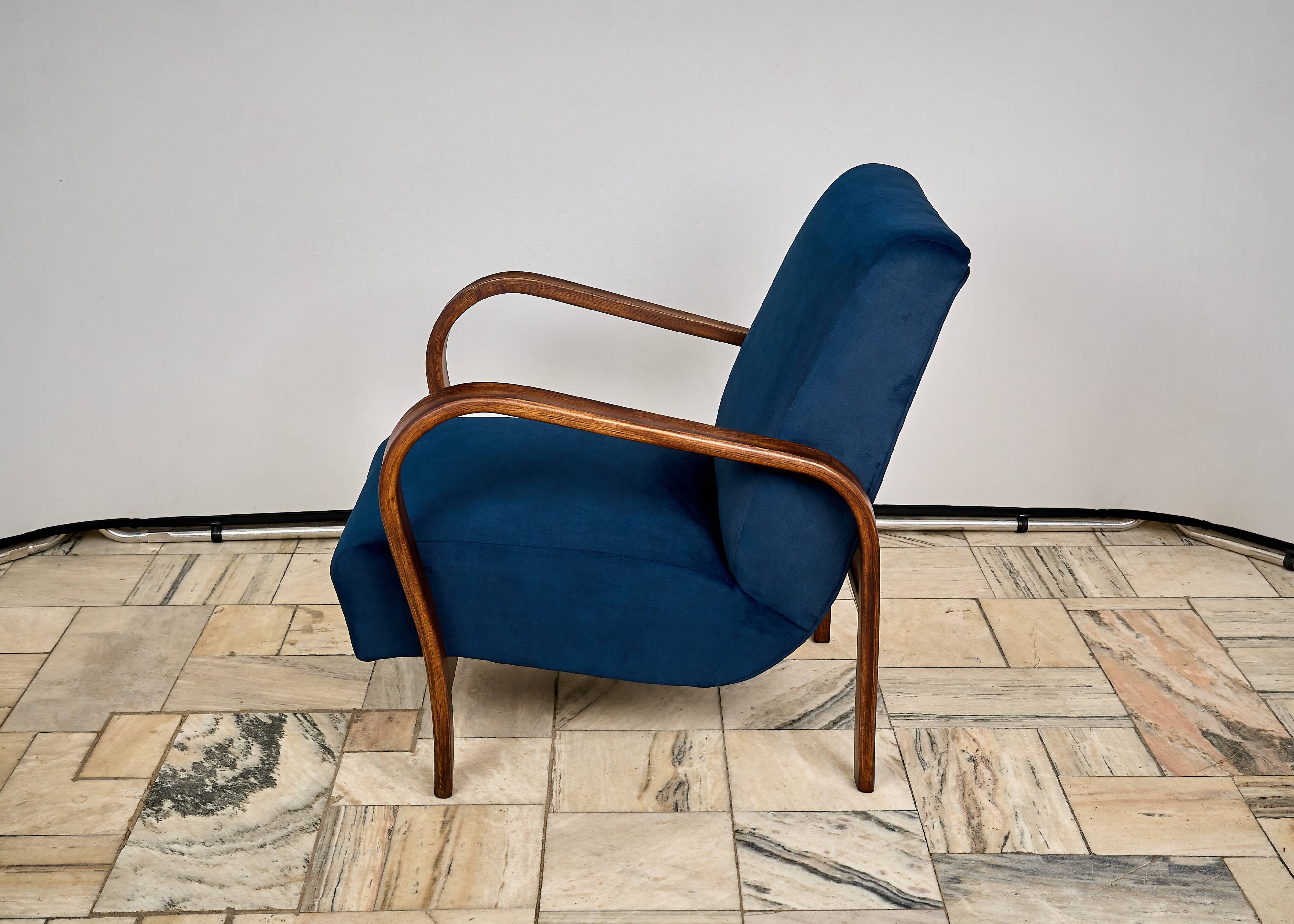 Armchair designed by K. Kozelka and A. Kropacek, Interier Praha, Czechoslov