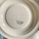 Set of 6 antique Boch et Frères Kéralux blue earthenware soup plates