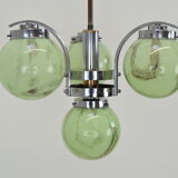 Art deco chrome chandelier,1930's.
