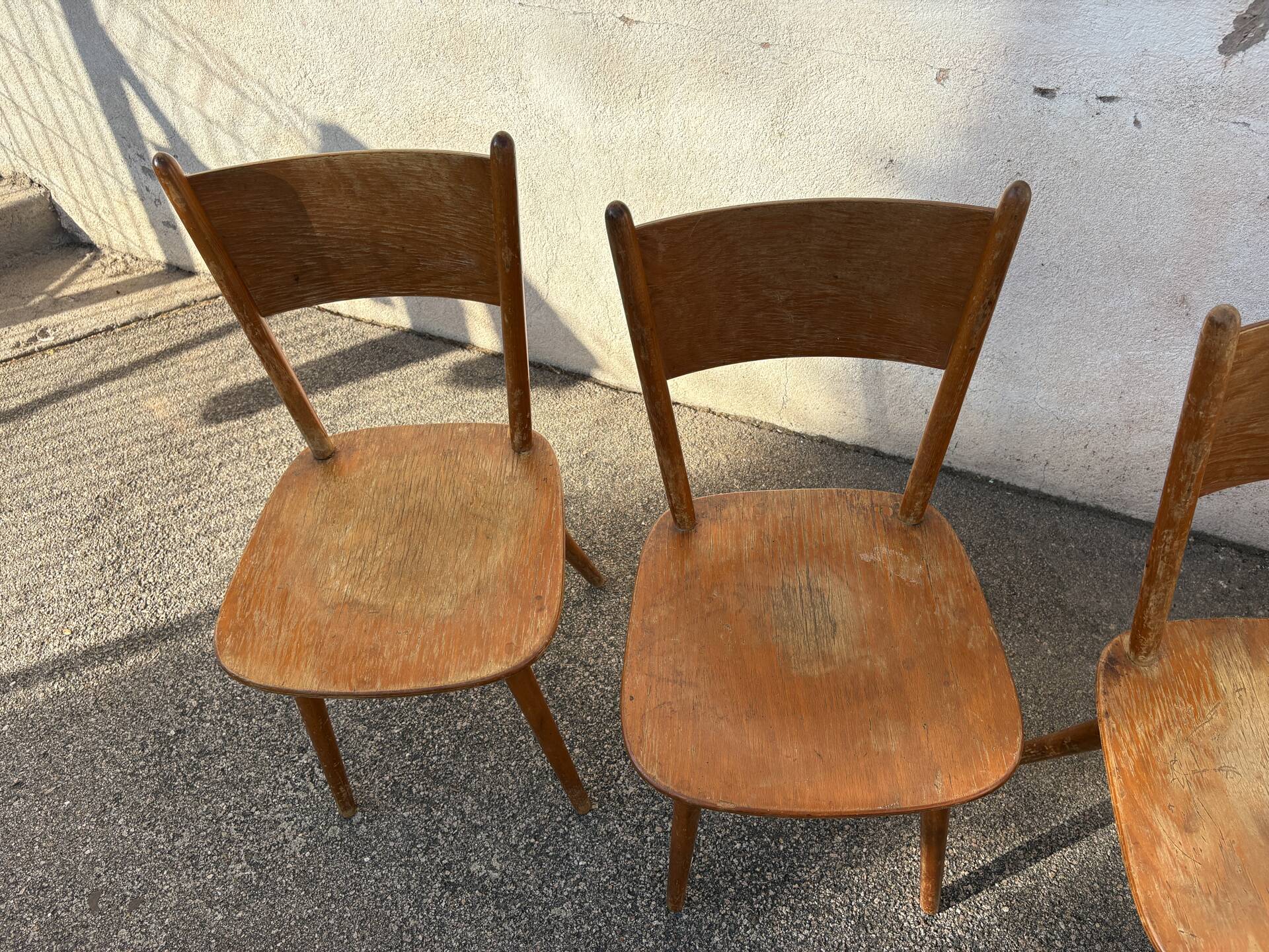 Série de 5 chaises bistrot Hiller