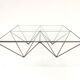 Table low vintage 60s/70s design steel wire