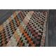 1970s Turkish Oushak Handmade Wool Cotton Brown Kilim Runner 81x172