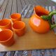 Barbotine orangeade service