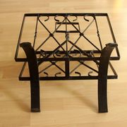 Handmade wrought iron magazine rack - vintage