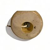 Cut stone lamp base 1960 alabaster 22cm bedside vintage old old vase shape