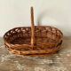 Oval basket with handle